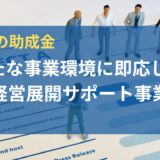 【東京都の補助金】「新たな事業環境に即応した経営展開サポート事業」とは？